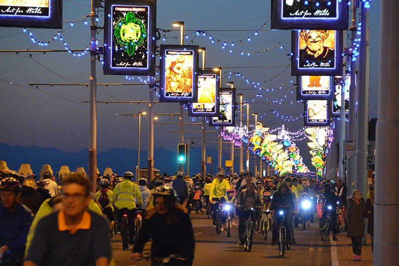 Ride the Lights, traffic free preview of Blackpool Illuminations