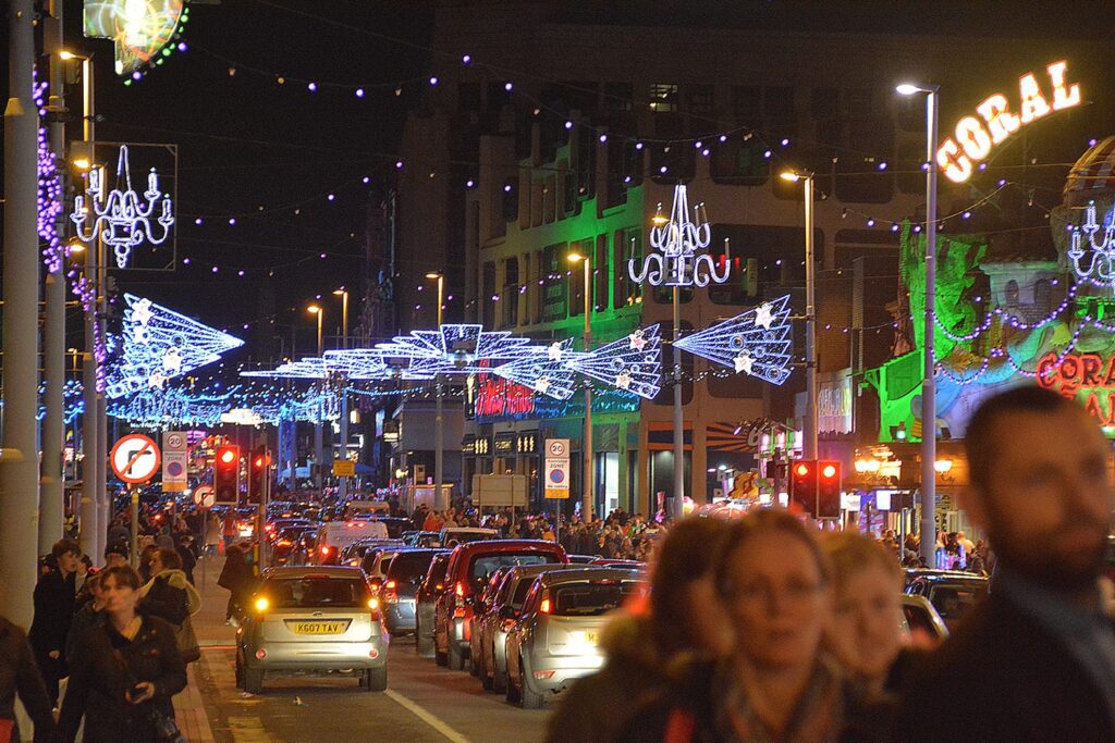 Central promenade. Find out about Blackpool Illuminations