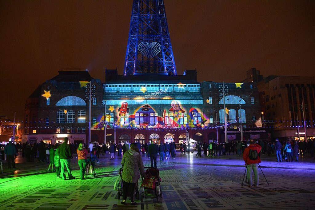LightPool Digital Projection Show the Tower. Find out about Blackpool Illuminations