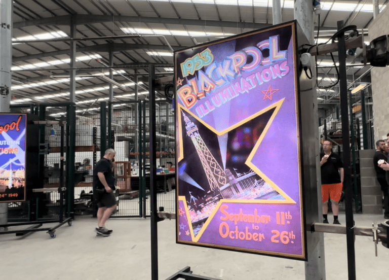 Retro posters, new at Blackpool Illuminations 2023
